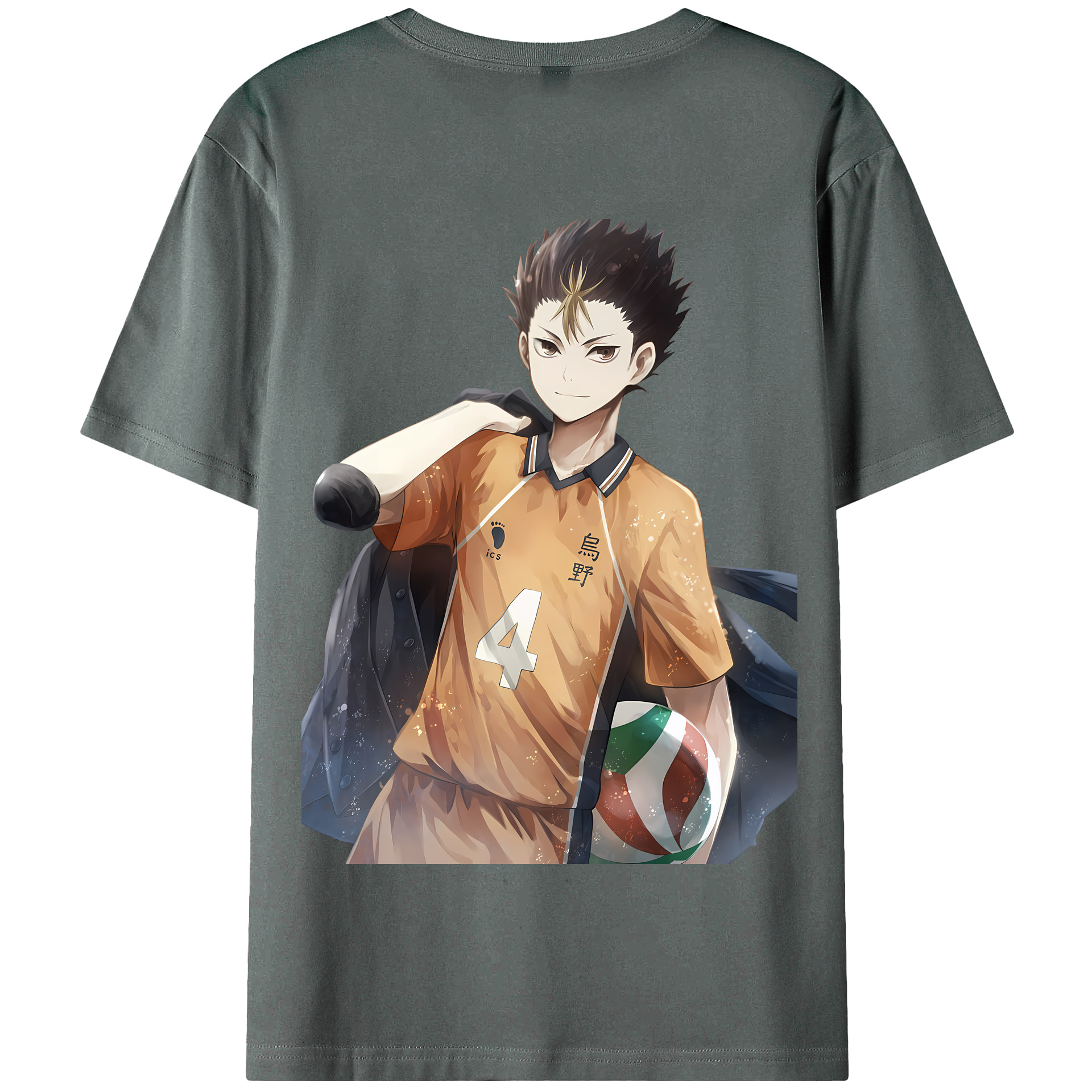 （画像用） ハイキュー!! Haikyu!! 綿100％半袖Tシャツ（背面プリント）